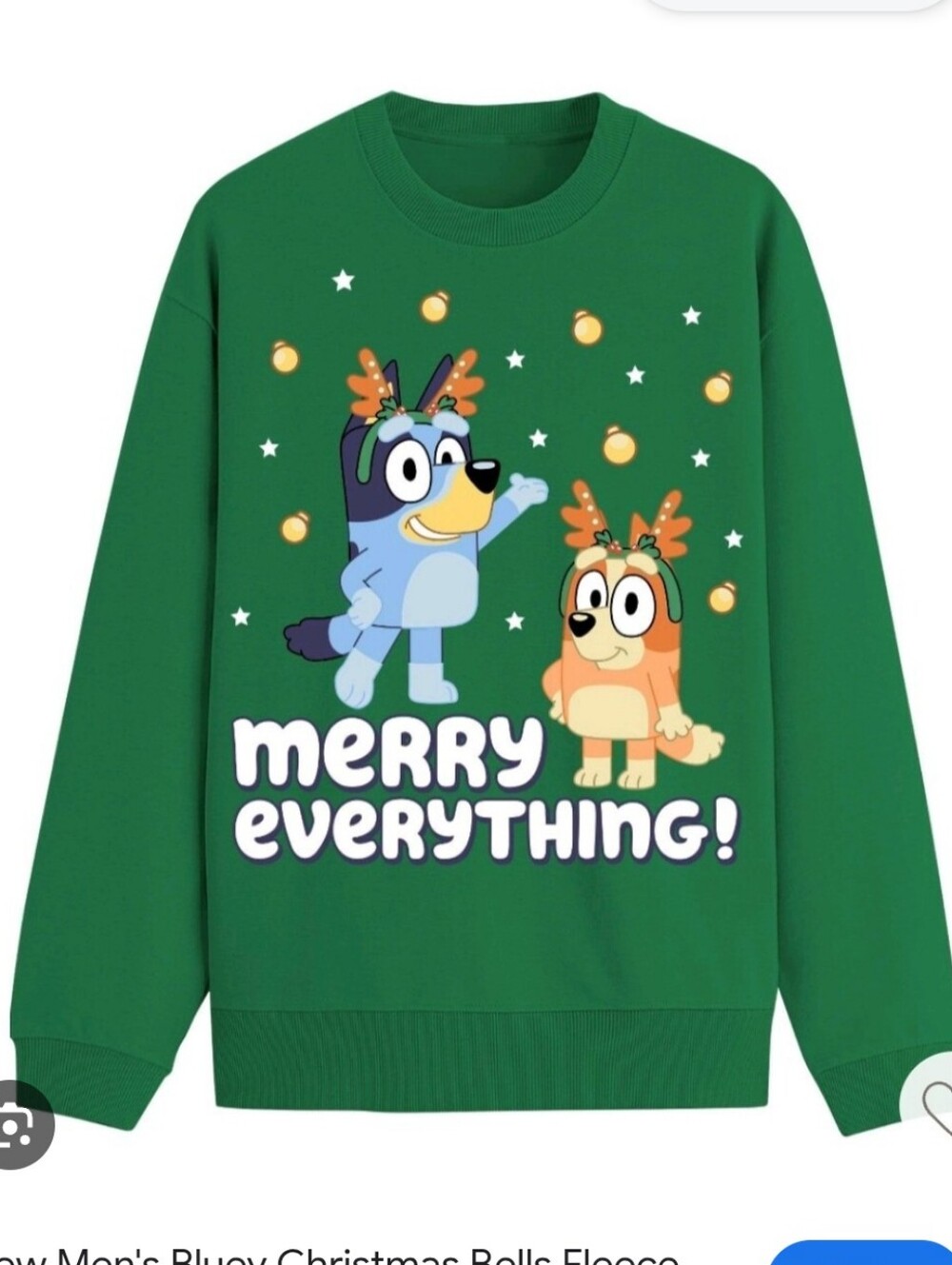 Green 'Merry Everything' Graphic Crewneck Sweatshirt